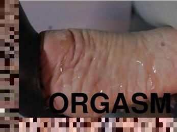 orgasme, sprøjte, amatør, fødder, sperm, fetish, høje-hæle