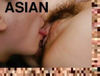 aasialainen, clitoris, karvainen, pillu-pussy, amatööri, mälliotos, tiukka, kaunis