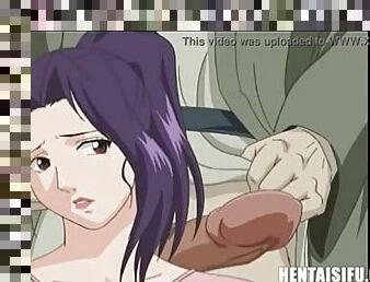 Hentai wife gives in to her impulses and is used by her sick F.I.L  English subtitles