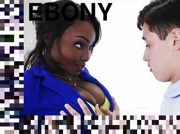 Sexual delight for ebony MILF with huge tits