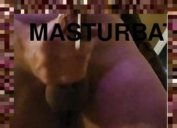 mastubasi, cumshot-keluarnya-sperma, penis-besar, sperma, seorang-diri, putih, tato, penis