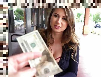 Cute amateur enjoys money for a quick POV shag on cam