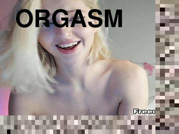 traseiros, orgasmo, cona-pussy, loira, webcam, pernas, espalhando