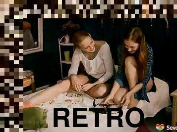 lesbické, teenagerské, hračky, vintáž, retro