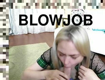 Kira S does gym & blowjob