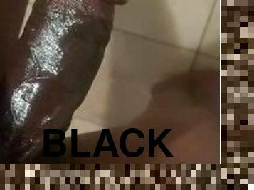 Strong black dick trying out new sex toy