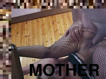 amatör, brudar, milf, mamma, pov, blond, underkläder, mor, hårt