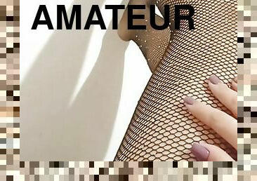 masturbation, gammal, orgasm, strumpbyxor, fitta-pussy, amatör, brudar, tonåring, hemmagjord, massage