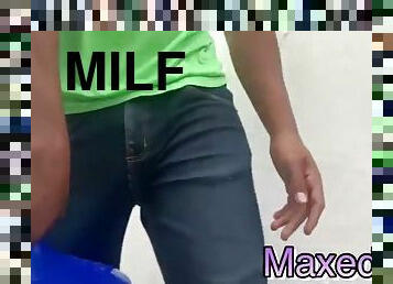 amatör, blandade-raser, milf