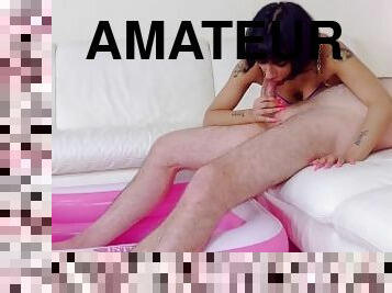 amatør, anal, tenåring, hardcore, deepthroat, ludder, røff