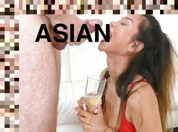 asiatisk, extrem, gammal, amatör, avsugning, tonåring, hardcore, deepthroat, slyna, knullande