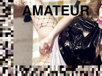 mastürbasyon-masturbation, travesti, amatör, mastürbasyon, transseksüel, kam, sapık-voyeur, uzun-çoraplar, bakış-açısı, avrupalı