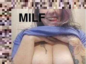 Big tit MILF is a tease !!