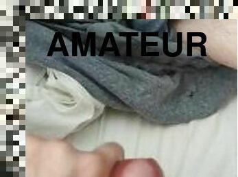 masturbation, amateur, énorme-bite, jouet, maison, solo, bite