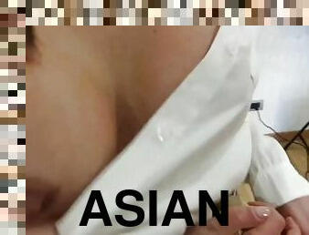 asiatisk, storatuttar, masturbation, orgasm, lesbisk, mamma, fötter, strumpor, kyssar, bedragen