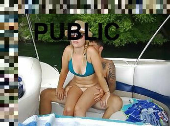 Fun with public sex on our boat