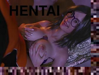 hentai, trabalho-de-mamas