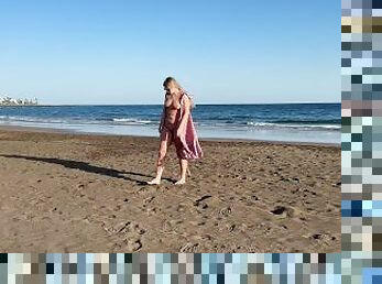 public, chatte-pussy, amateur, cam, plage, voyeur, culotte, exhibitionniste, clignotant