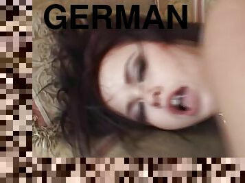 Curvy German punk girl loves getting cum in her tight asshole