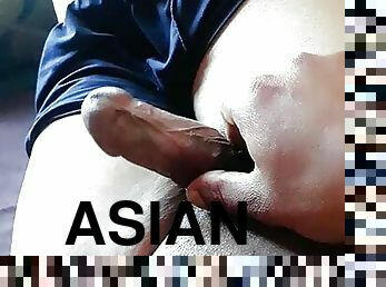 asiatisk, pappa, masturbation, gammal, publik, amatör, cumshot, gigantisk-kuk, gay, samling