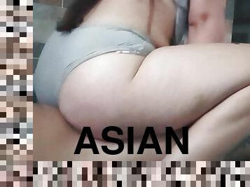asiatique, cul, gros-nichons, clito, masturbation, orgasme, chatte-pussy, écolière, amateur, anal