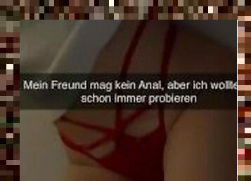 German Teen cheats on boyfriend with Anal on Snapchat