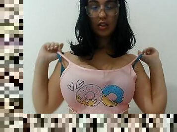 Titty tease JOI