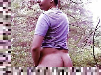 masturbation, en-plein-air, amateur, gay, baisers, jeune-18, solo, forêt, minet