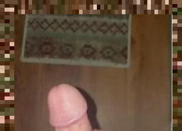 Masturbating huge cock