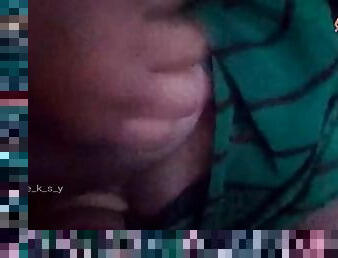 Desi bhabhi showing her boobs to her boyfriend on video call because she is not satisfied with her husband fucking