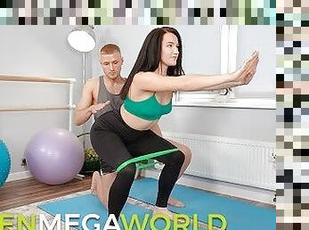 TeenMegaWorld - Eva Red - Orgasm at the workout