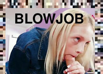 Blonde Cali Girl - Deepthroat blowjob with cumshot