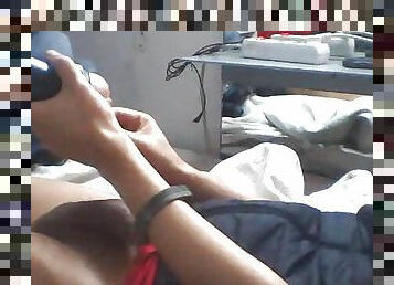 masturbação, magro, amador, brinquedo, gay, penetração-de-braço, jovem18, webcam, sozinho, leite