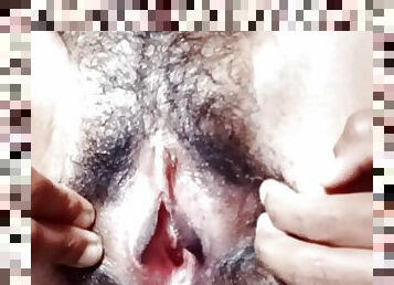 asyalı, kıllı, mastürbasyon-masturbation, boşalma, amcık-pussy, karı, olgun, genç, ev-yapımı, hint