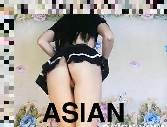 asiatisk, fisse-pussy, amatør, teenager, universitet, undertøj, lille, bikini, asiatisk-teenager, små-patter