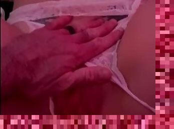 mariée, amateur, fellation, milf, ejaculation-interne, blonde, lingerie, percé, mariage, bite