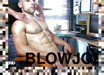 To get a job, he got a blowjob ! Big dick sucked.