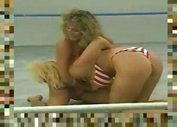 wrestling, bikini