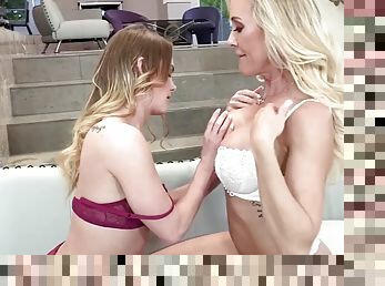 Legendary MILF Brandi Love Teaches Teen Lover - LesbianX