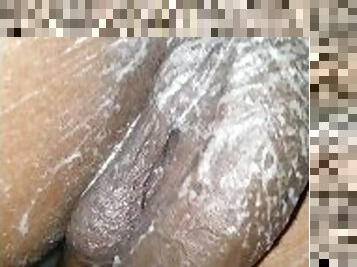 énorme, masturbation, chatte-pussy, amateur, mature, ébène, énorme-bite, branlette, black, serrée