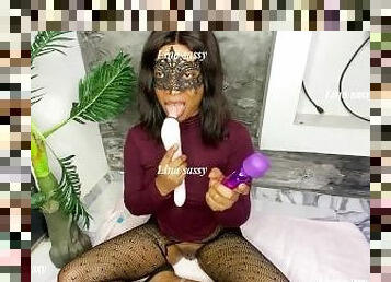 SHE SQUIRTED:  girl in mask teases her lecturer online and squirts for him to see