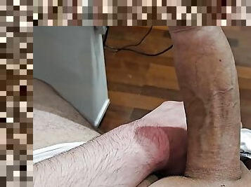 masturbation, amateur, ejaculation-sur-le-corps, énorme-bite, gay, branlette, cam, voyeur, secousses, horny