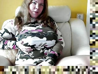 Sexy slutty Army outfit Sunshine Angela webcam recorded March 21st