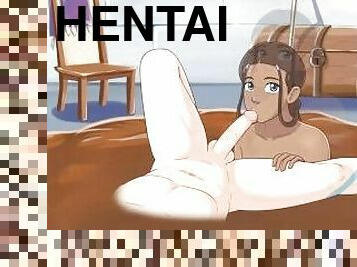 dilettant, blasen, immens-glied, beule, anime, hentai, glied