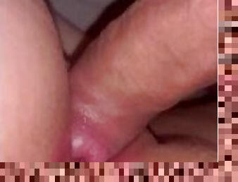 Close up deep inside her gaping pussy