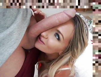 Cali Carter fucked in the pussy by man with really huge cock