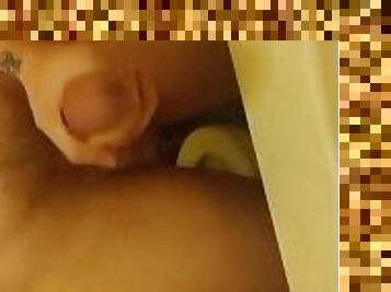 Big White Cock cums hard