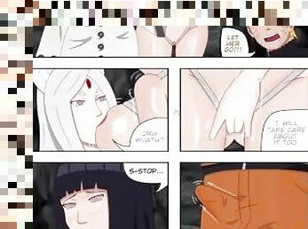 Naruto Hentai Comic Hinata Getting Lesbian fuck while Naruto watching