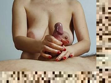 gros-nichons, énorme, russe, amateur, milf, massage, ejaculation, naturel, seins, érotique