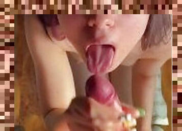 what happens when a college teen puts my dick on her mouth